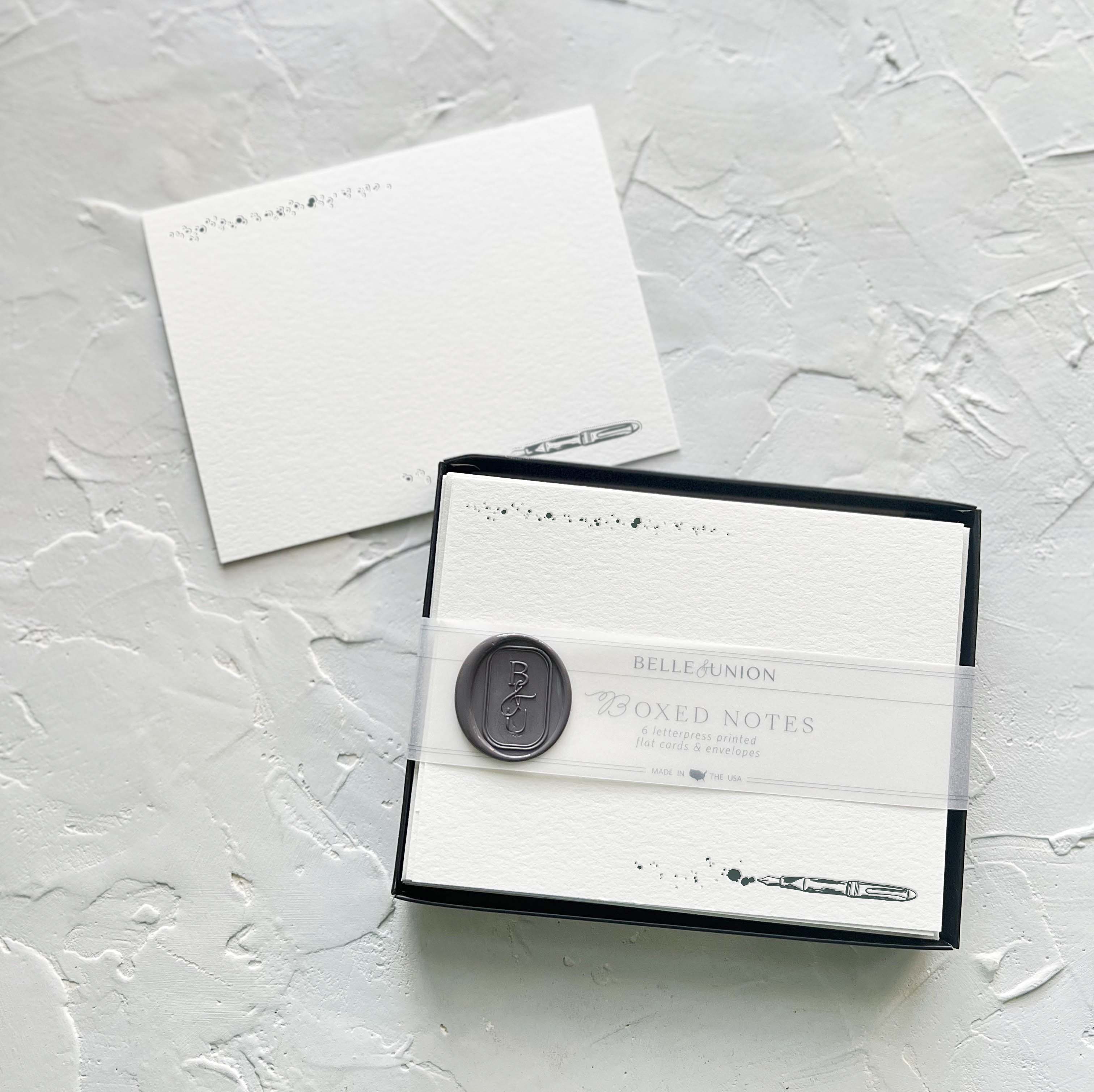 Fountain Pen Boxed Notes