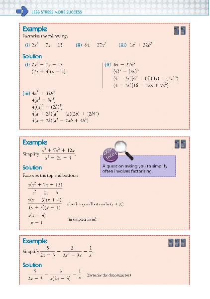 ■ Less Stress More Success - Leaving Cert - Maths Paper 1 - Higher Level