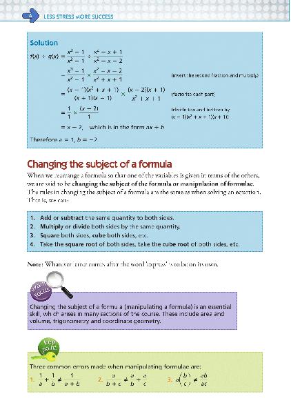 ■ Less Stress More Success - Leaving Cert - Maths Paper 1 - Higher Level
