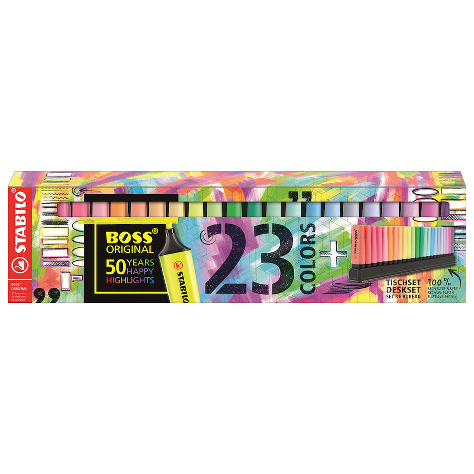 STABILO BOSS Original Highlighter Assorted Deskset of 23