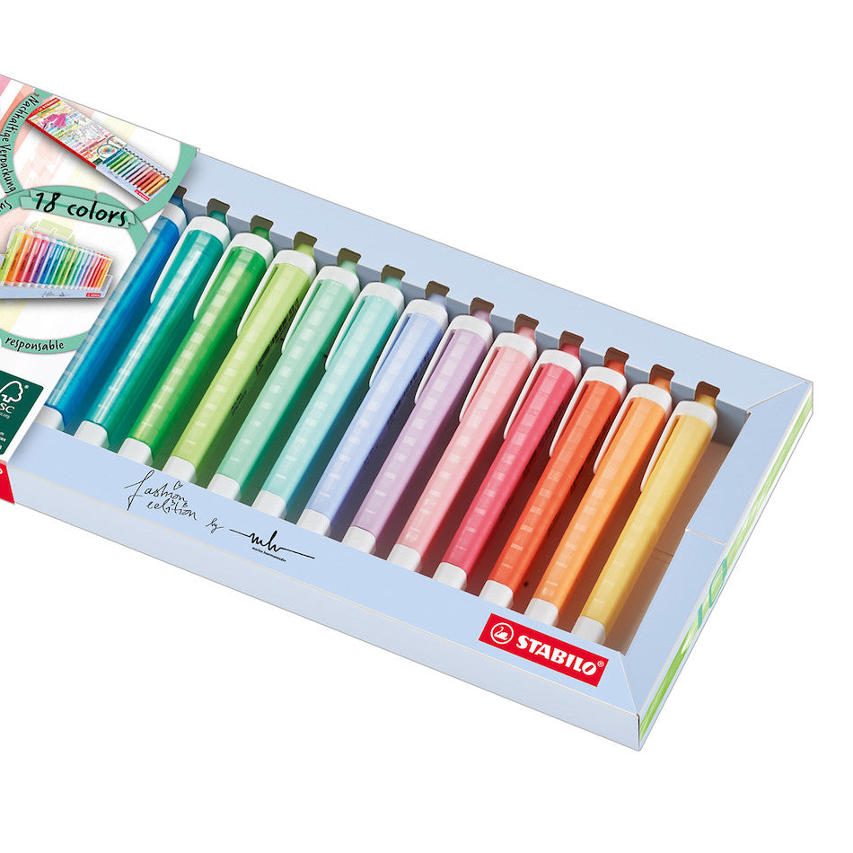 STABILO Swing Cool Highlighter Deskset of 18