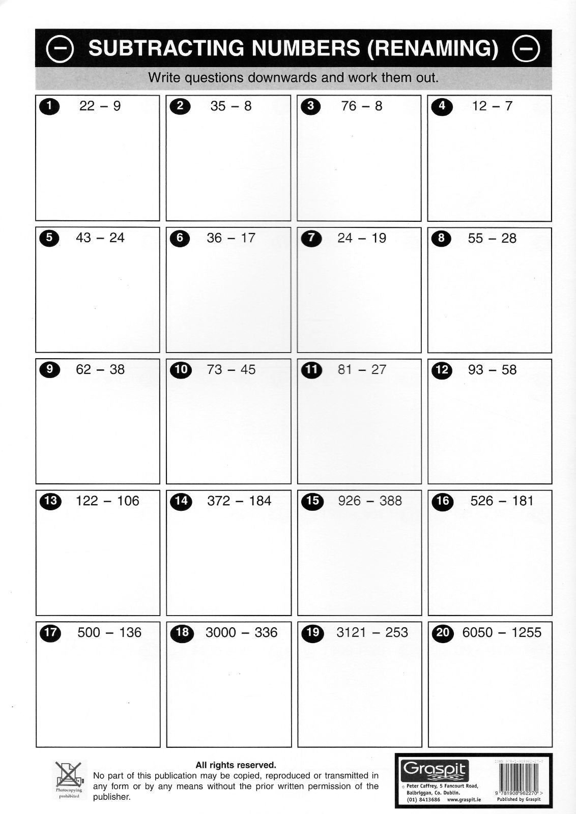 Addition Tables Made Easy - Workbook