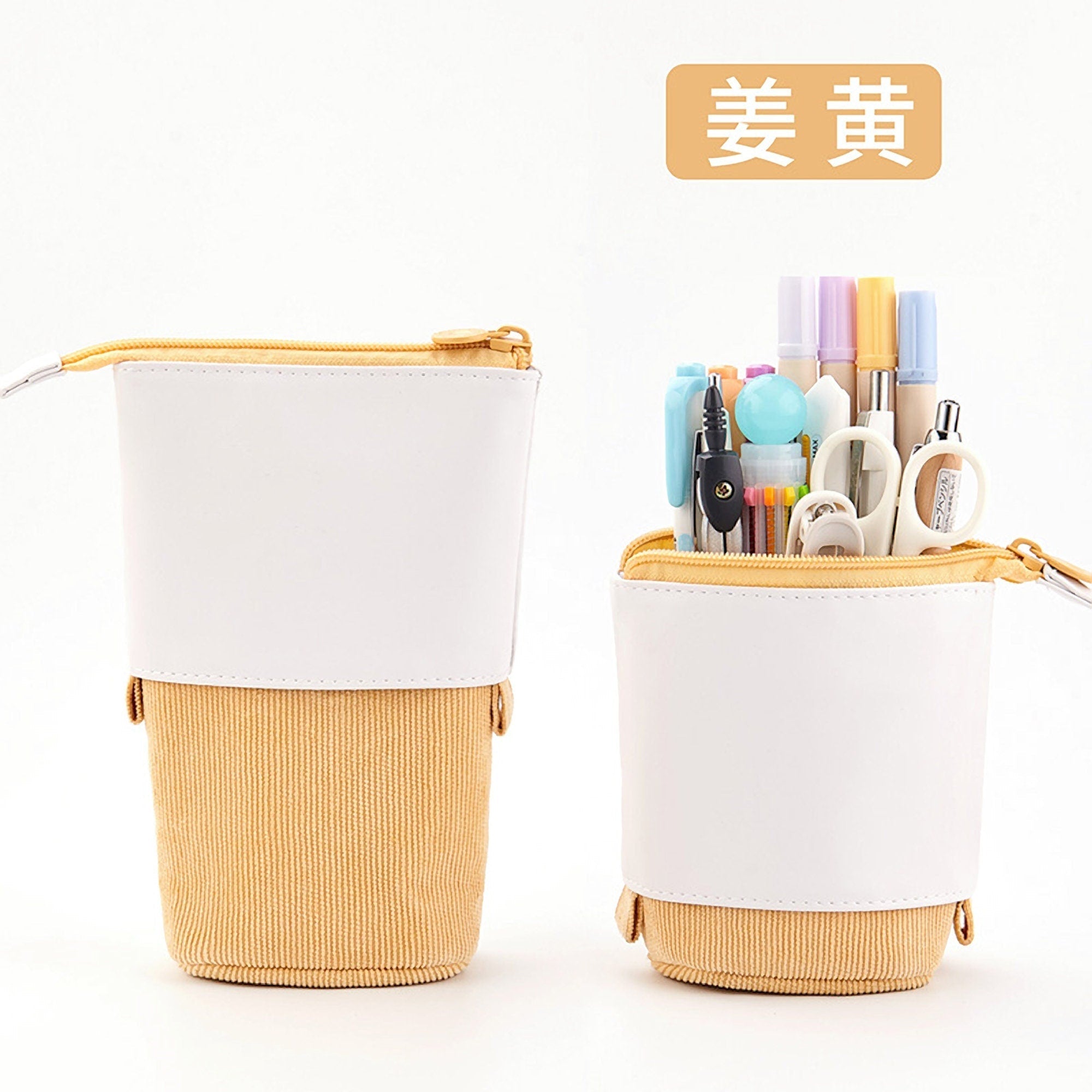 PINK Retractable Standing Pen Case Pencil Case Retractable Case Storage Case Durable en Case | 185mm X 125mm X 85mm X 65mm