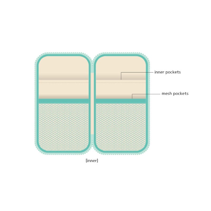 PAPERIAN DRAWER POUCH Pen Case Pencil Case Zippered Case Storage Case Durable Pen Case Vegan Leather Fabric | 115 X 210 X 20mm
